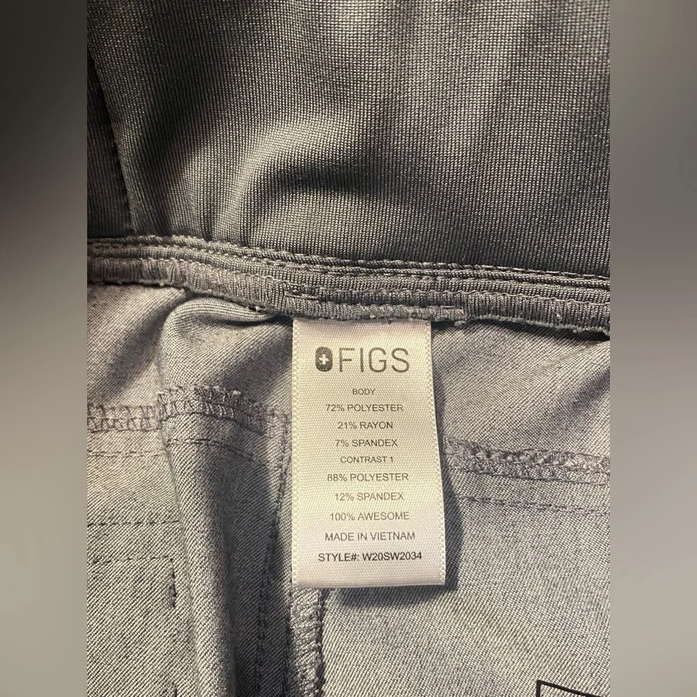 Figs Scrub Pants Womens Medium Kuaro Cargo W20SW2034 Nurse‎ Graphite Gray